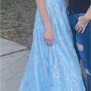 Elegant Light Blue Gown